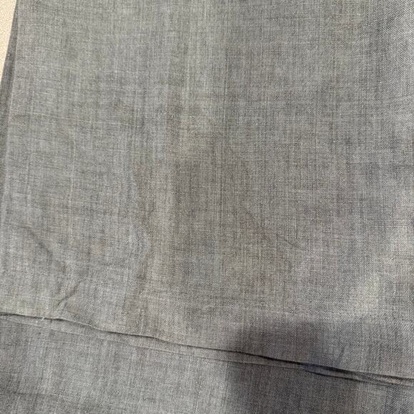 Zara Woman Flax Linen Pants SZ 8 Gray Lined Tie Wide Leg Classy Work Casual - Picture 6 of 7